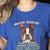 Boston Terrier Brindle Dog Professional Human Trainer Women's Heather T-Shirt Heather True Royal