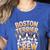 Boston Terrier Crew Cartoon For Dog Owner Pet Boston Terrier Women's Heather T-Shirt Heather True Royal