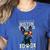 Boston Terrier Dad Boston Bull Bostie Dog Women's Heather T-Shirt Heather True Royal