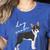 Boston Terrier Dog Mom Woman Women Women's Heather T-Shirt Heather True Royal