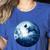 Boston Terrier Dog Moon Dog Mom Dad Women Men Dog Lovers Women's Heather T-Shirt Heather True Royal