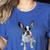 Boston Terrier Dog Motif Pet Art Boston Terrier Men Women Kids Women's Heather T-Shirt Heather True Royal