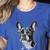 Boston Terrier Dog Motif Pet Illustration Boston Terrier For Men Women Kids Women's Heather T-Shirt Heather True Royal