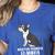Boston Terrier Dog Owner Grandma Women's Heather T-Shirt Heather True Royal