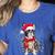 Boston Terrier Dog Ugly Christmas Dog Xmas For Men Women Kids Women's Heather T-Shirt Heather True Royal
