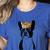 Boston Terrier Dog Wearing Crown For Men Women Girls Kids Women's Heather T-Shirt Heather True Royal
