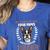 Boston Terrier Dog Women's Heather T-Shirt Heather True Royal