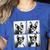 Boston Terrier Dogs With Sunglasses Photo Pets Meme Women's Heather T-Shirt Heather True Royal