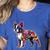 Boston Terrier Floral Dog Lover Vintage Distressed For Men Women Kids Women's Heather T-Shirt Heather True Royal