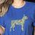 Boston Terrier Flower Silhouette Floral Dog Men Women Girls Kids Women's Heather T-Shirt Heather True Royal