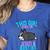 Boston Terrier This Girl Runs On Jesus And Boston Terriers Women's Heather T-Shirt Heather True Royal