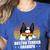 Boston Terrier Grandpa Dog Owner Boston Terrier Women's Heather T-Shirt Heather True Royal