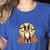 Boston Terrier Halloween Dog Lover Pumpkin Costume Women's Heather T-Shirt Heather True Royal
