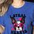 Boston Terrier Heart Glasses Girls Bostie Valentines Day Women's Heather T-Shirt Heather True Royal