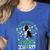 My Boston Terrier Is My Lucky Charm Paw Dog St Patrick's Day Women's Heather T-Shirt Heather True Royal