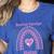 Boston Terrier Mama Cute Rainbow Paw Heart Shape Women's Heather T-Shirt Heather True Royal