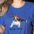 Boston Terrier Mom Bandana Boston Terrier Dog Women's Heather T-Shirt Heather True Royal