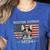 Boston Terrier Mom Dog Lovers American Flag 4th Of July Women's Heather T-Shirt Heather True Royal