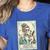 Boston Terrier Mom Skeleton Tarot Card Witch Vibes Dog Mom Women's Heather T-Shirt Heather True Royal