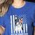 Boston Terrier Papa Cool Dog Lover USA American Flag Men Women Women's Heather T-Shirt Heather True Royal