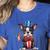 Boston Terrier Puppy Dog Holds His American Flag 4th Of July Women's Heather T-Shirt Heather True Royal