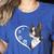 Boston Terrier Shirts For Women Girls Kids Heart Cute Women's Heather T-Shirt Heather True Royal