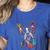 Boston Terrier Splash Women's Heather T-Shirt Heather True Royal
