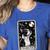 Boston Terrier Tarot Card Star With The Moon Men Women Kids Women's Heather T-Shirt Heather True Royal