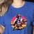 Boston Terrier Wearing A Cowboy Hat On T-Rex Women's Heather T-Shirt Heather True Royal
