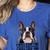 Boston Terrier Will Find And Lick You Bostie Mom Women's Heather T-Shirt Heather True Royal