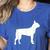 Boston Terrier Women's Heather T-Shirt Heather True Royal