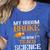 My Broom Broke So Now I Teach Science Teacher Halloween Women's Heather T-Shirt Heather True Royal My Broom Broke So Now I Teach Science Teacher Halloween Women's Heather T-Shirt Heather True Royal