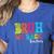 Bruh We Back Teacher First Day Of School Back To School Women's Heather T-Shirt Heather True Royal