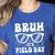 Bruh It's Field Day Teacher Boys Girls Kids Happy Field Day Women's Heather T-Shirt Heather True Royal Bruh It's Field Day Teacher Boys Girls Kids Happy Field Day Women's Heather T-Shirt Heather True Royal