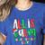 All Calm Said No Teacher Teacher Christmas Lights Women's Heather T-Shirt Heather True Royal