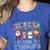 All Is Calm Xmas Kindergarten Christmas Season Teacher Women's Heather T-Shirt Heather True Royal All Is Calm Xmas Kindergarten Christmas Season Teacher Women's Heather T-Shirt Heather True Royal