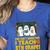 You Can't Scare Me I Teach 5th Grade Teacher Halloween Women's Heather T-Shirt Heather True Royal