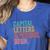 Capital Letters And Periods Bruh Teacher Women's Heather T-Shirt Heather True Royal
