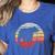 Catch Some Rays Vintage Retro Grizzly Bear Women's Heather T-Shirt Heather True Royal