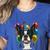 Celebration Event Birthday Party Boston Terrier Women's Heather T-Shirt Heather True Royal