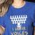 Choir Teacher Shirt I Hear Voices Chorister Tee Women's Heather T-Shirt Heather True Royal Choir Teacher Shirt I Hear Voices Chorister Tee Women's Heather T-Shirt Heather True Royal