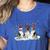Christmas Boston Terrier Santa Dog Lover Women's Heather T-Shirt Heather True Royal
