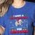 Christmas Math Teacher Hippopotenuse Math Lovers Xmas Women's Heather T-Shirt Heather True Royal