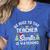 Christmas Be Nice To The Teacher Santa Is Watching Xmas Women's Heather T-Shirt Heather True Royal