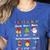 Christmas Reading Teacher Syllable Types Reading Teacher Women's Heather T-Shirt Heather True Royal Christmas Reading Teacher Syllable Types Reading Teacher Women's Heather T-Shirt Heather True Royal