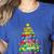 Christmas Tree Made Of Crayons School Teacher Life Student Women's Heather T-Shirt Heather True Royal Christmas Tree Made Of Crayons School Teacher Life Student Women's Heather T-Shirt Heather True Royal