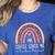 Coffee Gives Me Teacher Powers Leopard Rainbow Teacher Women's Heather T-Shirt Heather True Royal Coffee Gives Me Teacher Powers Leopard Rainbow Teacher Women's Heather T-Shirt Heather True Royal