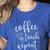Coffee Teach Repeat Cute Costume Teacher Coffee Lover Women's Heather T-Shirt Heather True Royal Coffee Teach Repeat Cute Costume Teacher Coffee Lover Women's Heather T-Shirt Heather True Royal