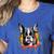 Colorful Boston Terrier Dog For Men Women Kids Women's Heather T-Shirt Heather True Royal