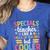 Cool Specials Teacher Specials Team Specials Squad Women's Heather T-Shirt Heather True Royal